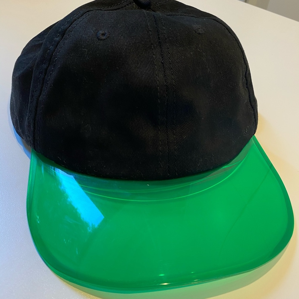 SVNX Black Strapback w/ Clear Brim